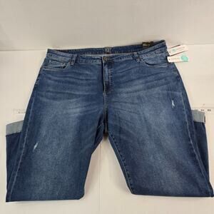 NWT Kut From the kloth ankle straight leg jeans 24W womens denim 6220‎ plus